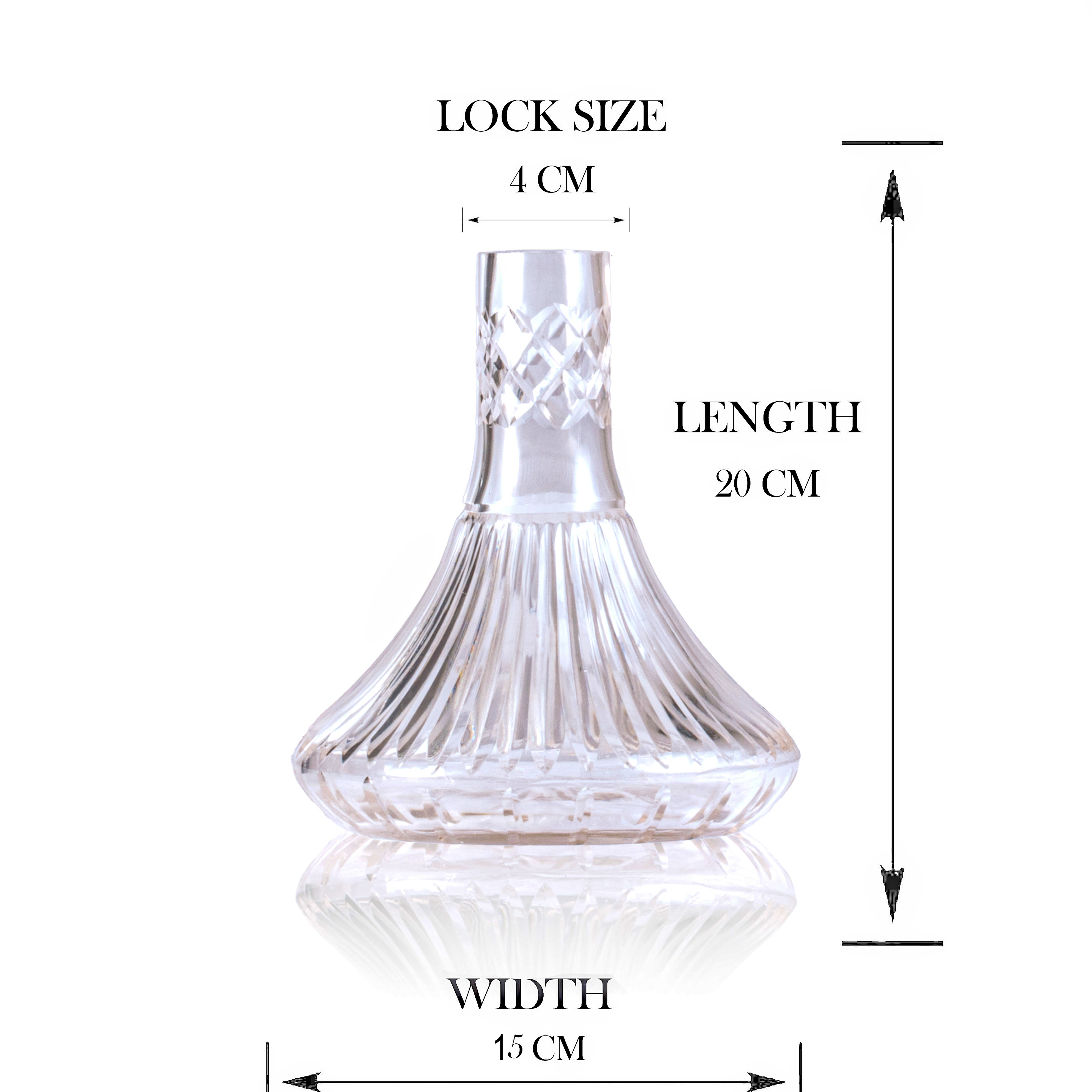 COCOYAYA Valeria Hookah Replacement Base - Transparent