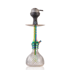 COCOYAYA VIP Bobby Hookah - Rainbow Stem & Transparent CGB Base