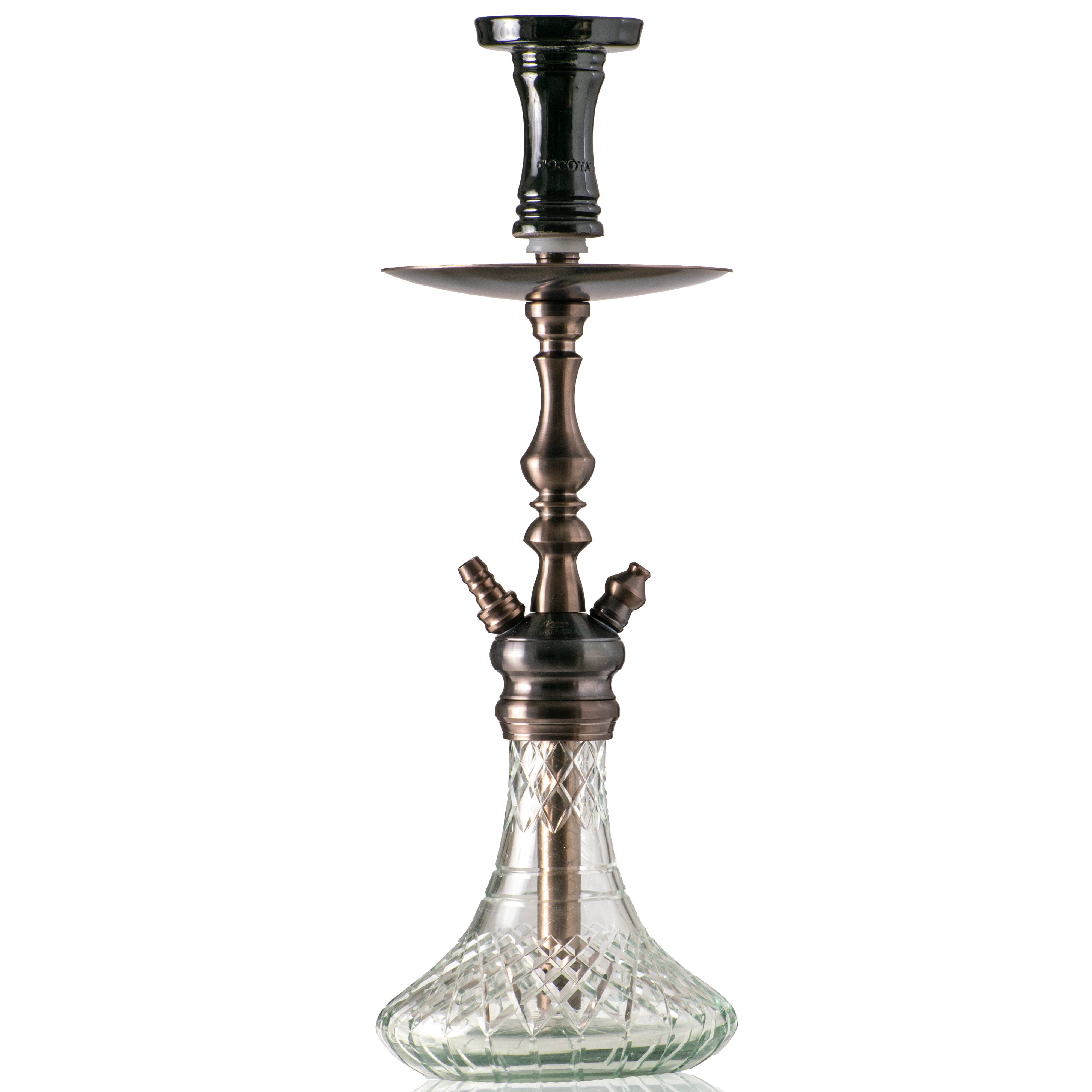 COCOYAYA Simba Hookah - Bronze Stem & Transparent Base