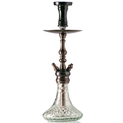 COCOYAYA Simba Hookah - Bronze Stem & Transparent Base
