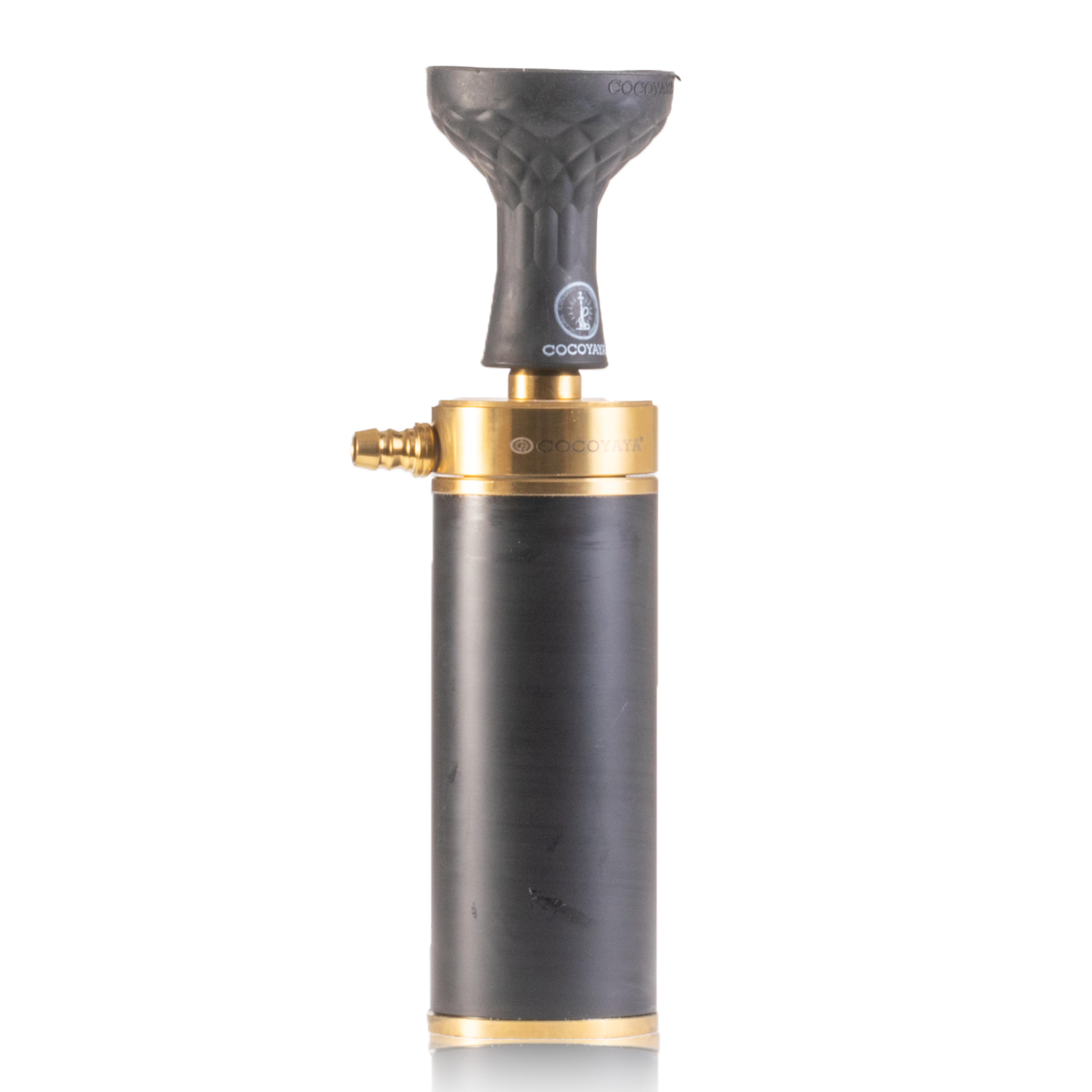 COCOYAYA Car-O-Bar Hookah - Gold Stem (Black Base)