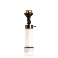 COCOYAYA Car-O-Bar LED Hookah with Bag - Bronze Stem (White Base)