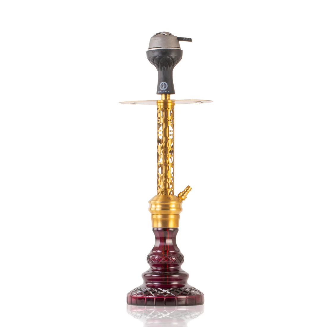 COCOYAYA Valeria Hookah with Bag - Golden
