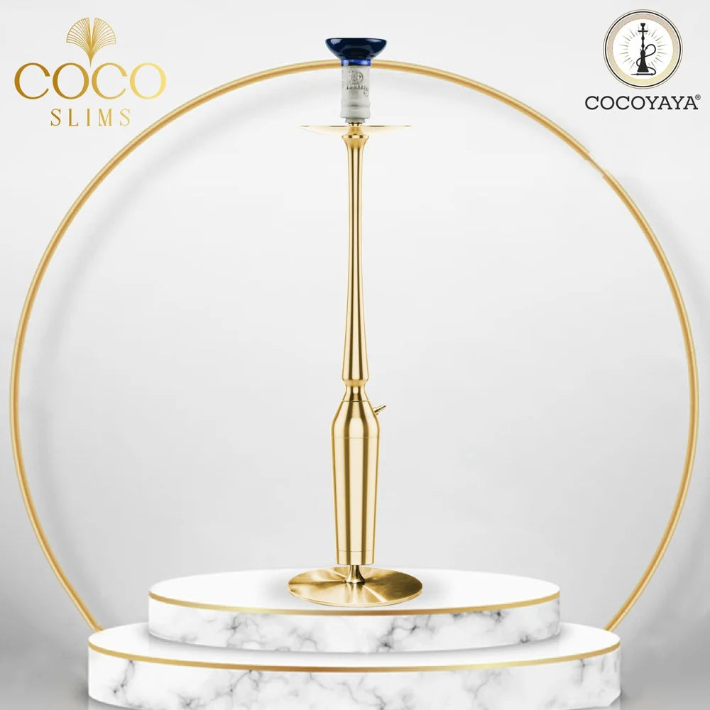 COCOYAYA Slims Sterling Hookah - Golden Edition