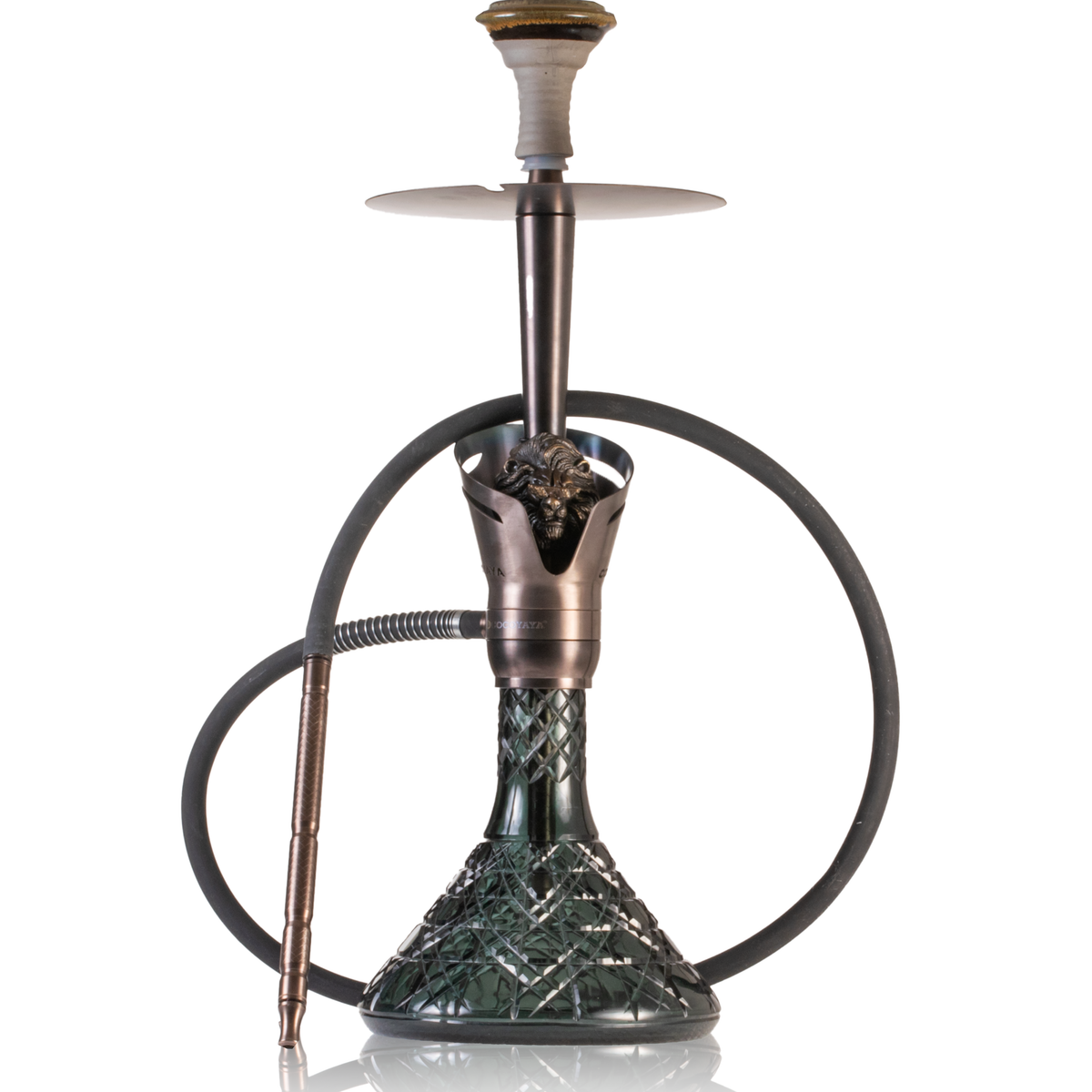 COCOYAYA Baku Cigar Hookah - Bronze Stem & Aqua Base