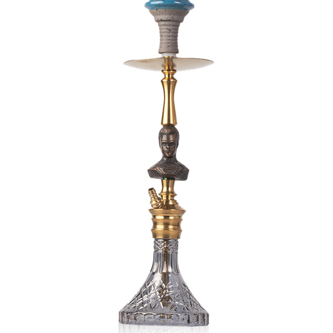 COCOYAYA Superman Bohemian Hookah - Gold Stem & CGB Base