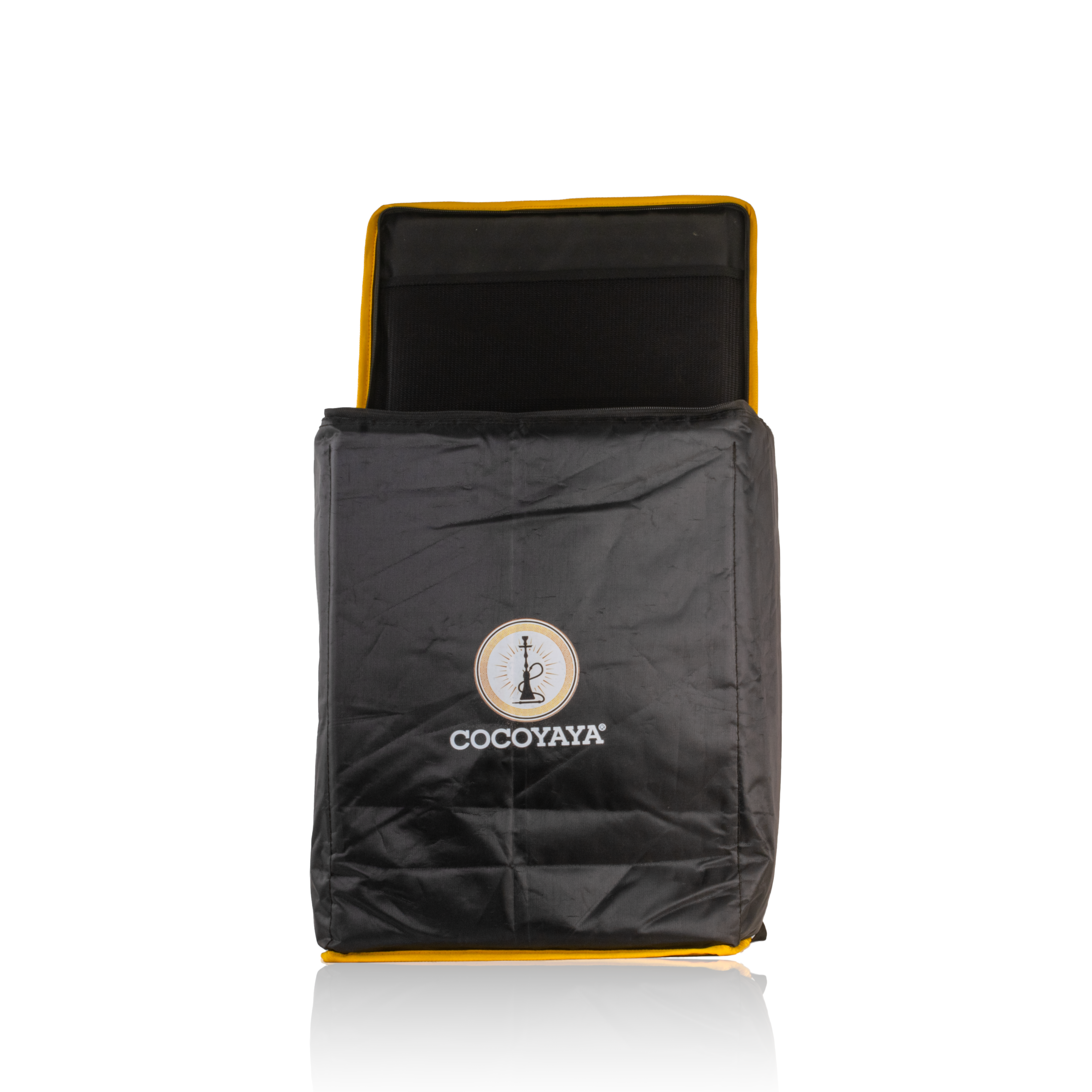 COCOYAYA King Series Brando Hookah with Bag - Golden Stem & Cut Glass Base
