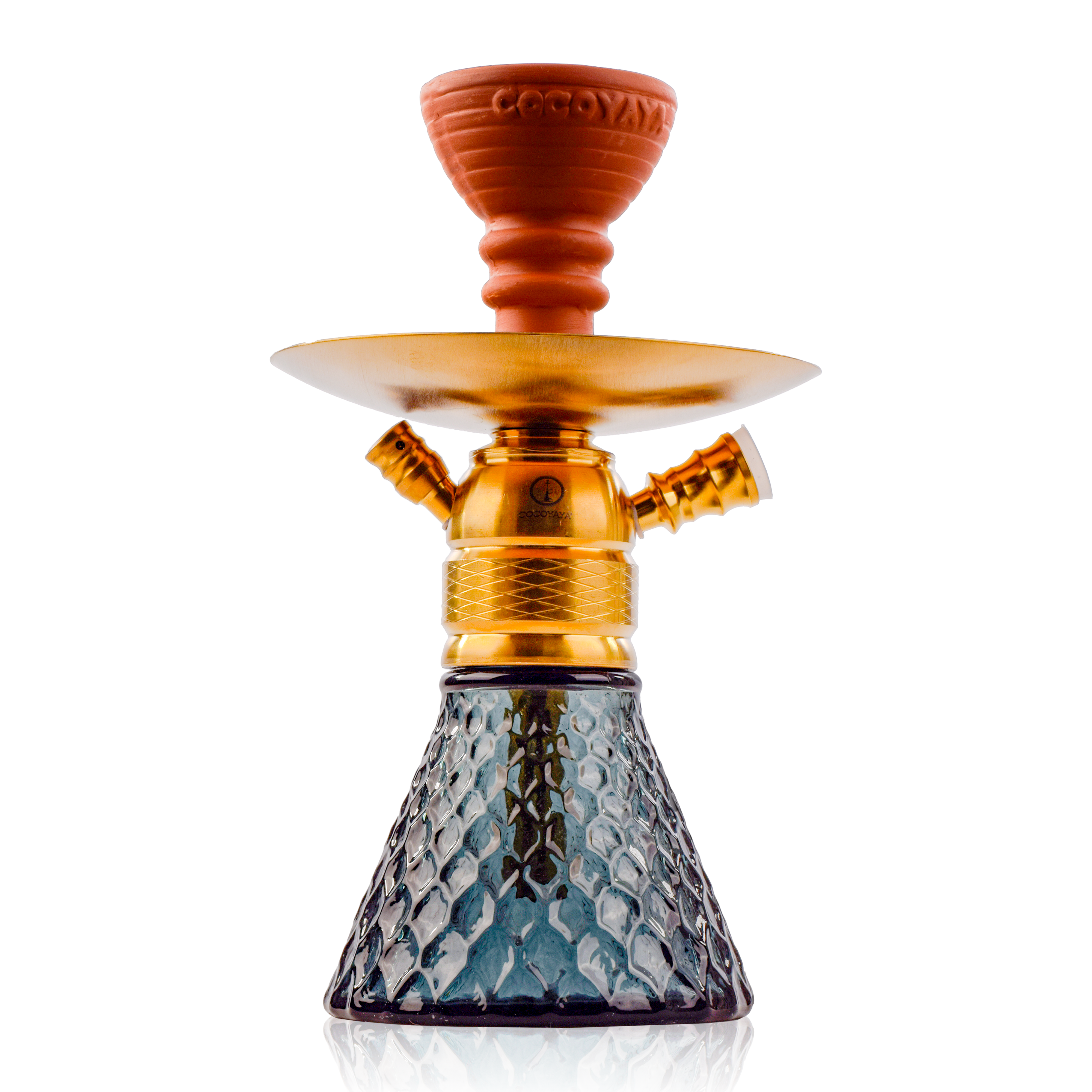 COCOYAYA X12 Hookah - Gold Stem & Green Base