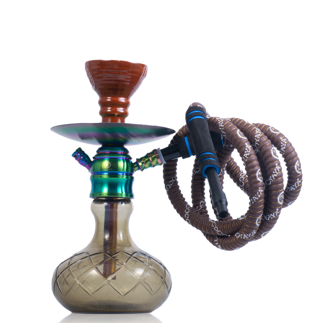 COCOYAYA X17 Hookah - Rainbow Stem & Grey Base