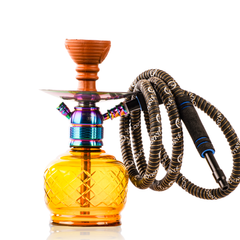 COCOYAYA X9 Hookah - Rainbow Stem & Amber Base