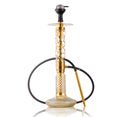COCOYAYA Imperio Hookah (Ferro Series) with Bag - Gold Stem & CGB Gold Base