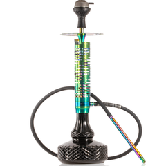 COCOYAYA Vivanta Hookah (Ferro Series) - Rainbow Stem & Black Base