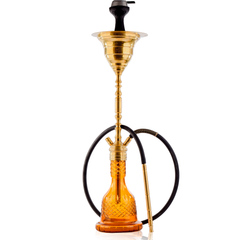 COCOYAYA Gamaliya Hani Hookah - Golden Stem & Amber Base