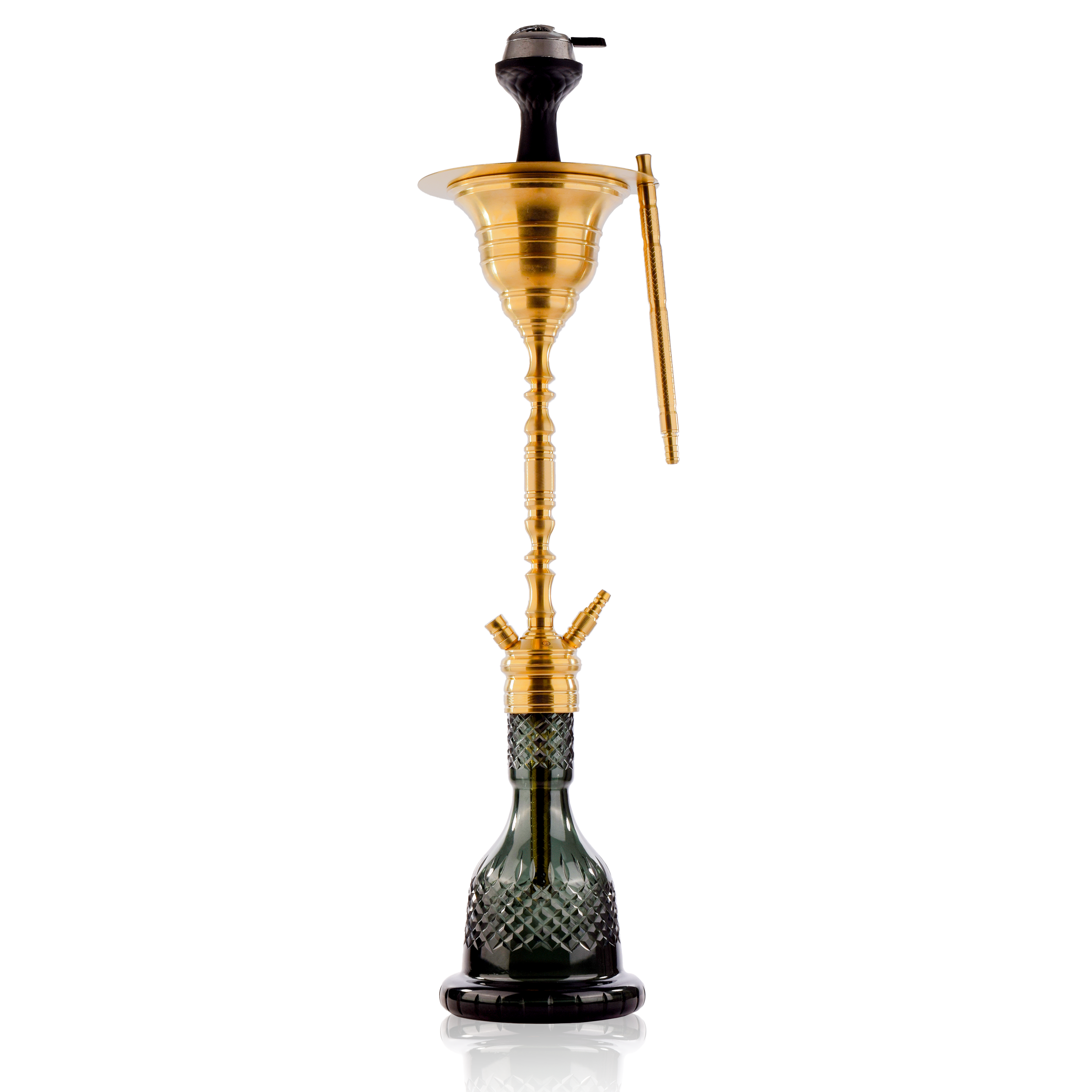 COCOYAYA Gamaliya Hani Hookah - Golden Stem & Emerald Green Base