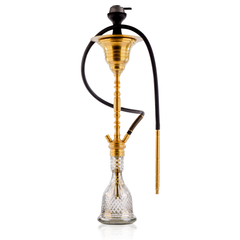 COCOYAYA Gamaliya Hani Hookah - Golden Stem & Grey Base