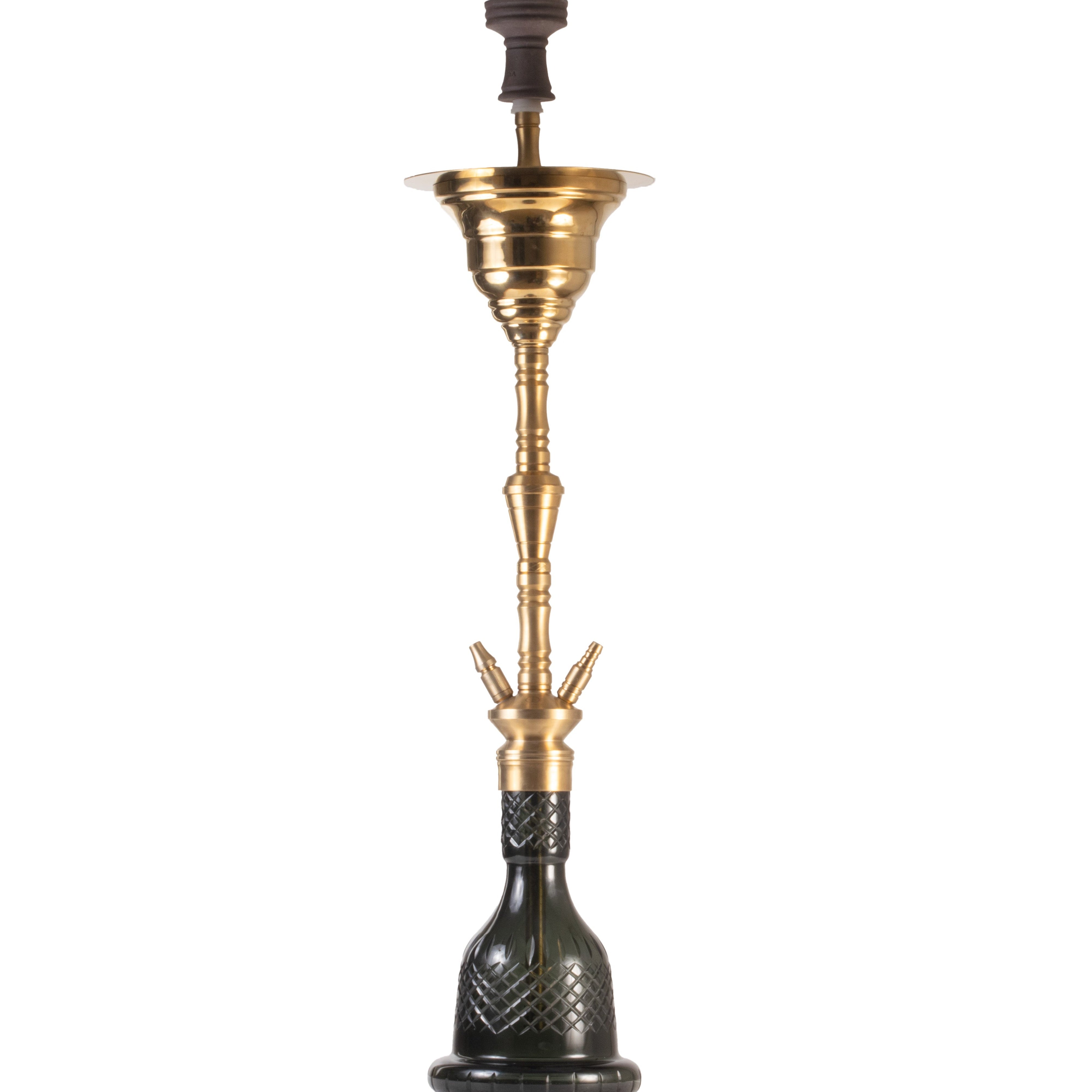 COCOYAYA Gamaliya Arabia Grande Hookah - Gold Stem & Emerald Green Base