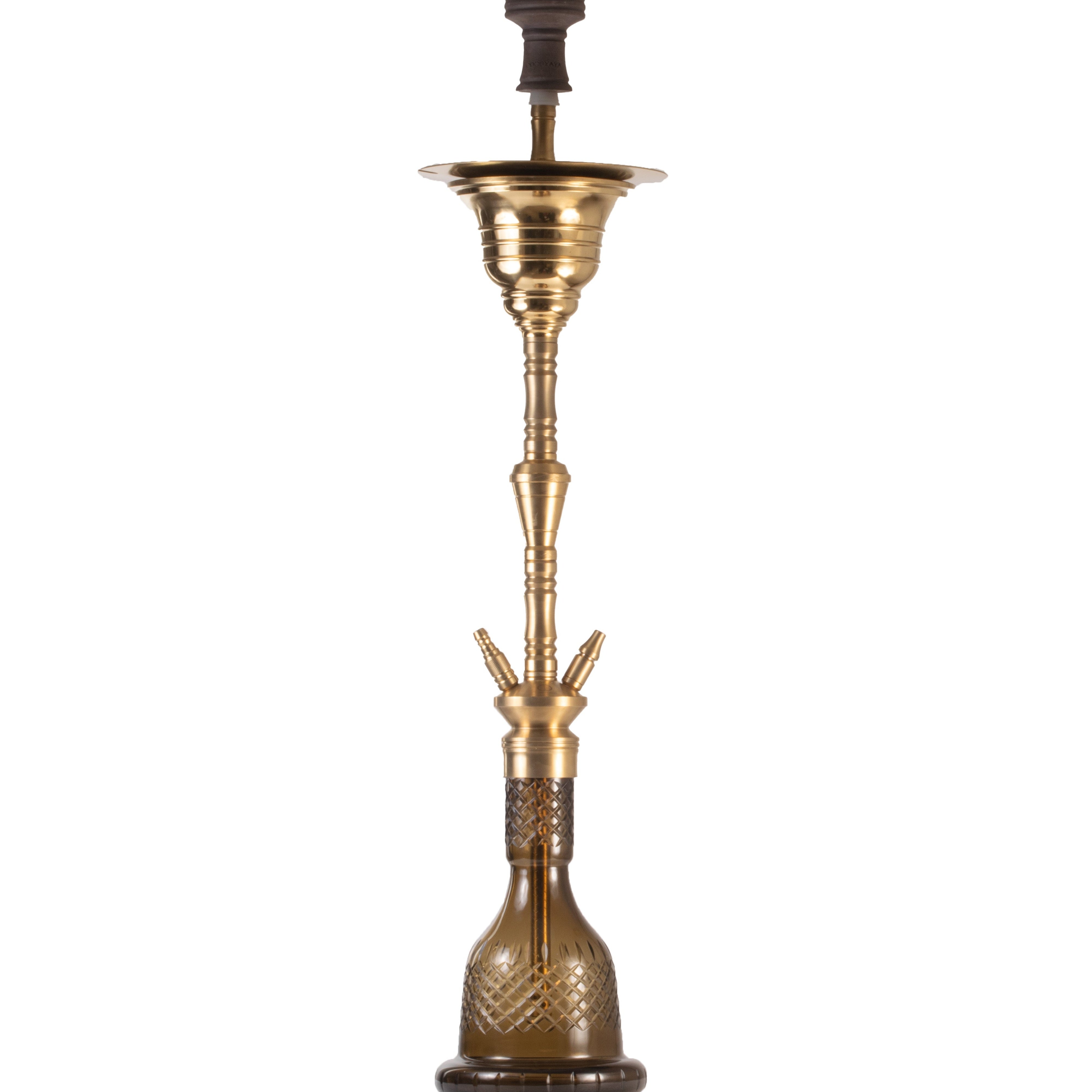 COCOYAYA Gamaliya Arabia Grande Hookah - Gold Stem & Brown Base