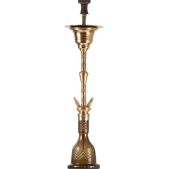 COCOYAYA Gamaliya Arabia Grande Hookah - Gold Stem & Brown Base