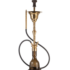 COCOYAYA Gamaliya Arabia Grande Hookah - Gold Stem & Brown Base