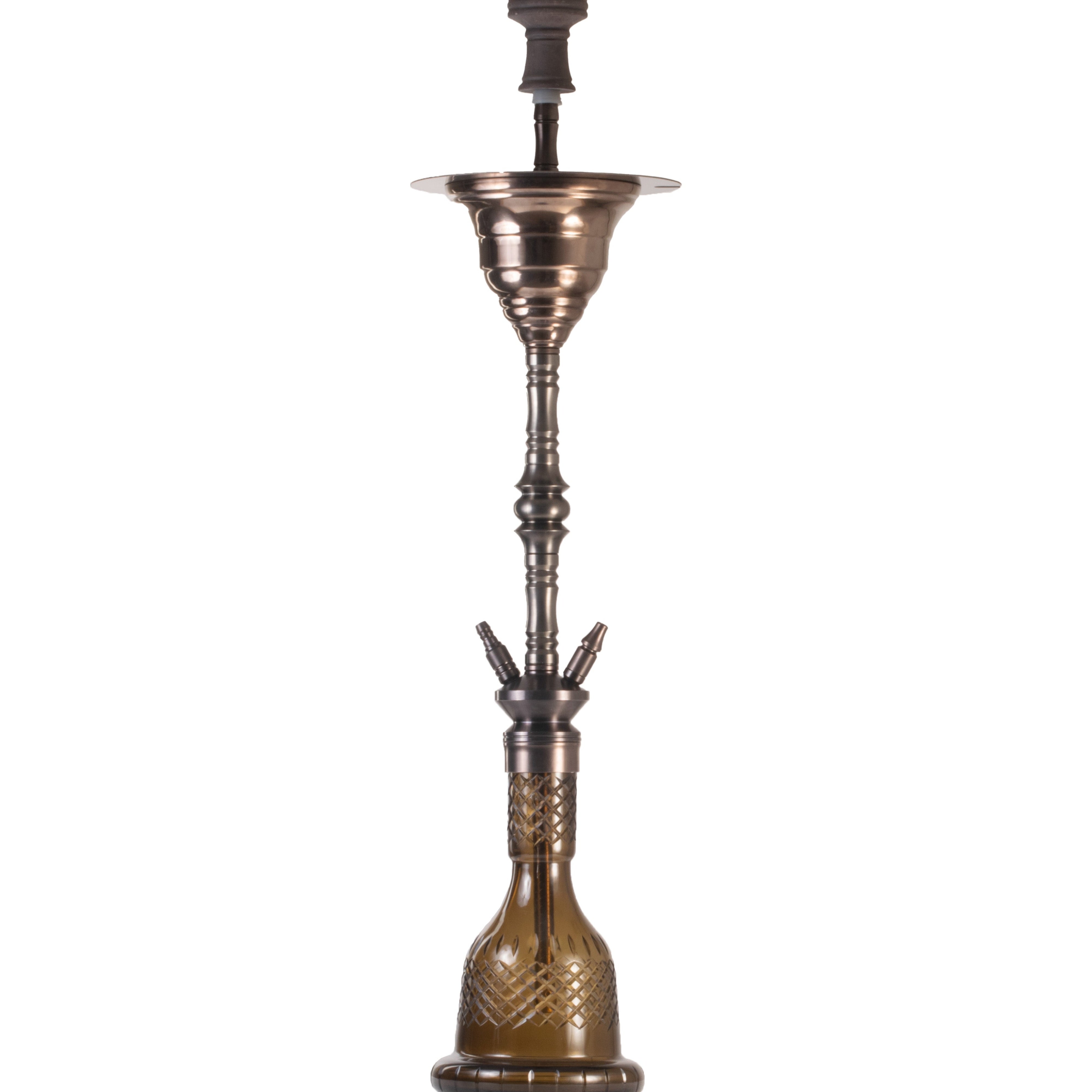 COCOYAYA Gamaliya Persia Grande Hookah - Bronze Stem & Brown Base