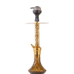 COCOYAYA Valeria Mesh Hookah with Bag - Gold Stem & Brown Base