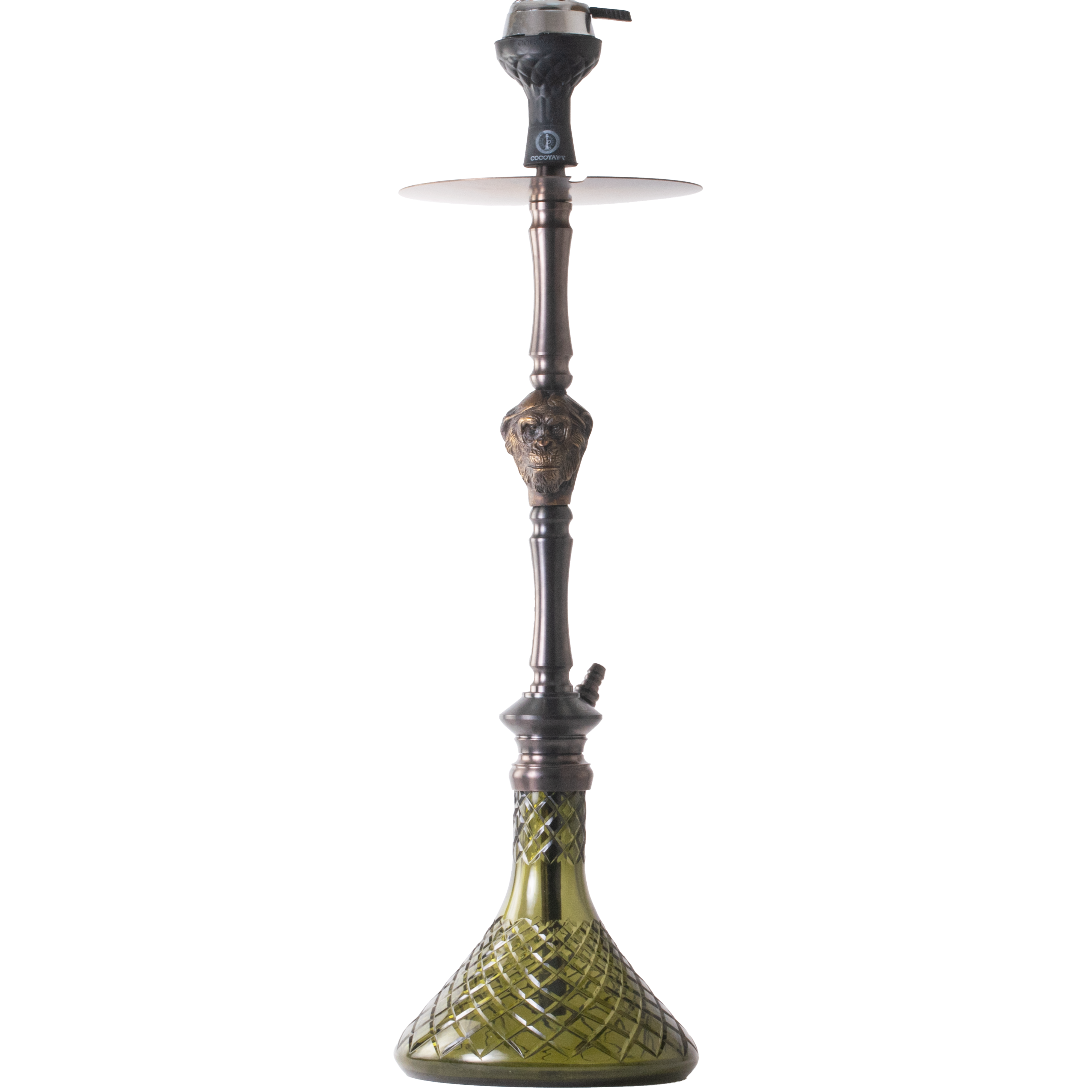 COCOYAYA Jungle Series Wild Jo Hookah - Bronze (Green Base)