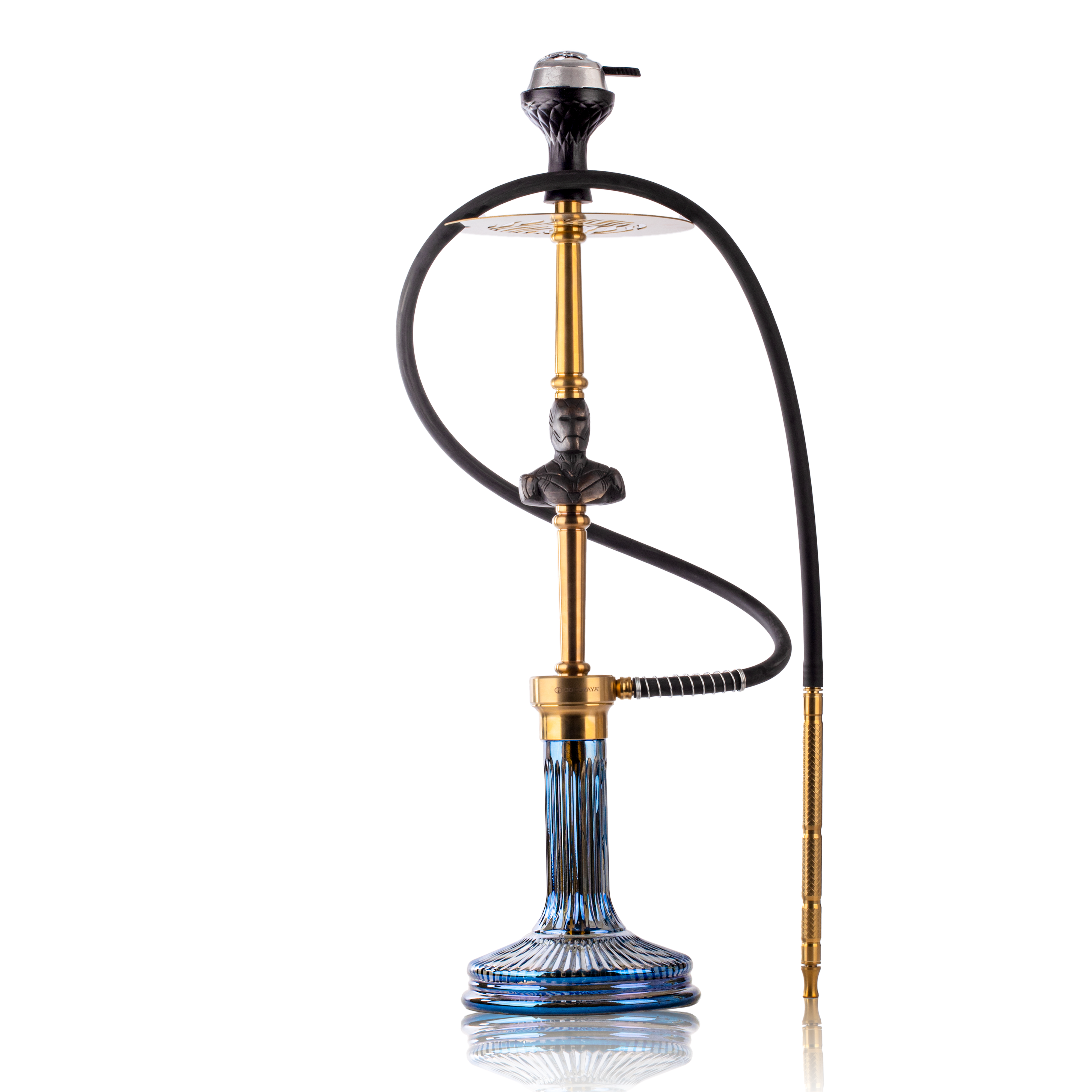 COCOYAYA Jungle Series Ironman Hookah - Gold (Blue Base)