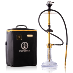 COCOYAYA Jungle Series Ironman Hookah - Gold (Transparent Base)
