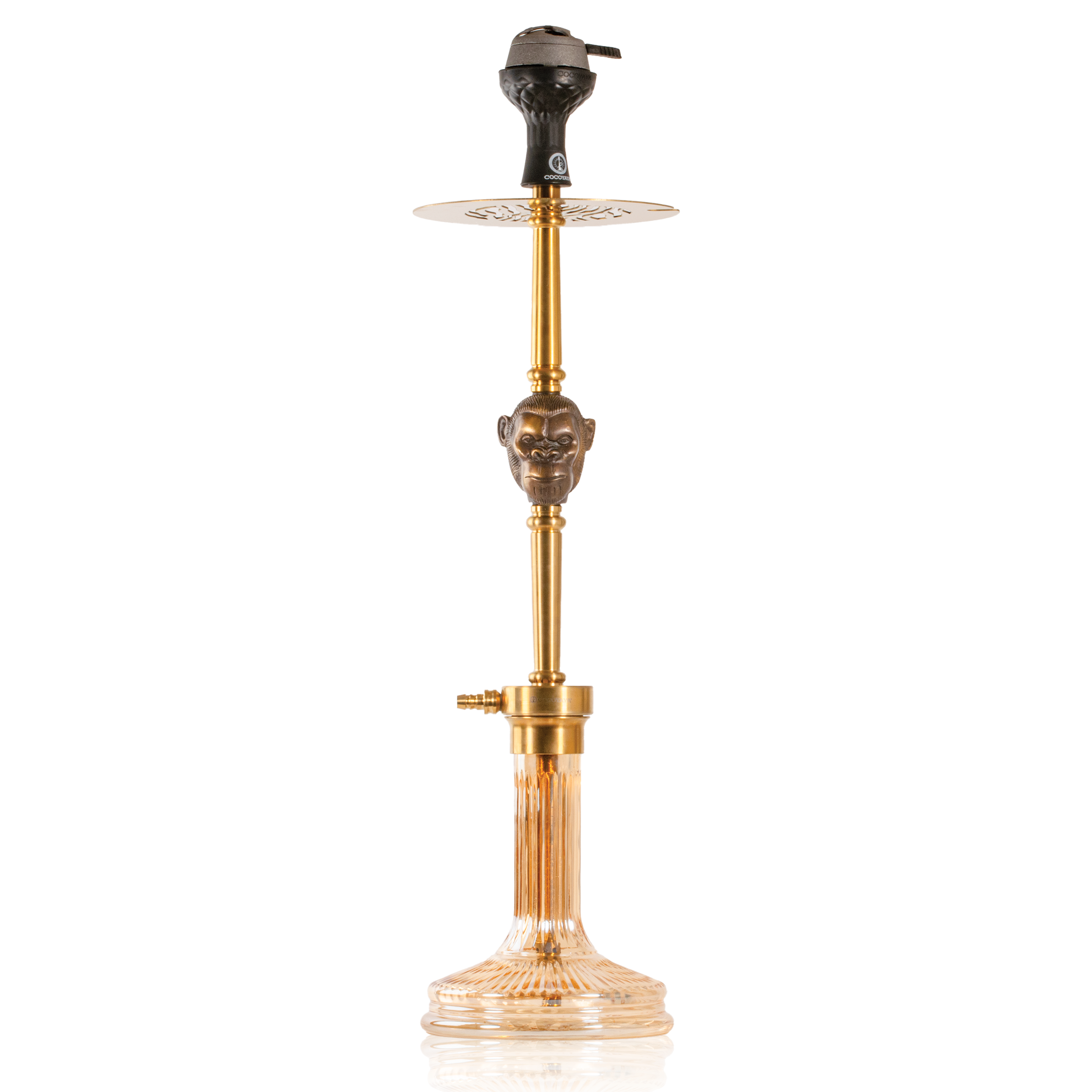 COCOYAYA Jungle Series Wild Jo Hookah - Golden Stem & Gold Base