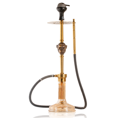 COCOYAYA Jungle Series Wild Jo Hookah - Golden Stem & Gold Base