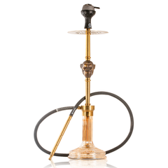 COCOYAYA Jungle Series Wild Jo Hookah - Golden Stem & Gold Base