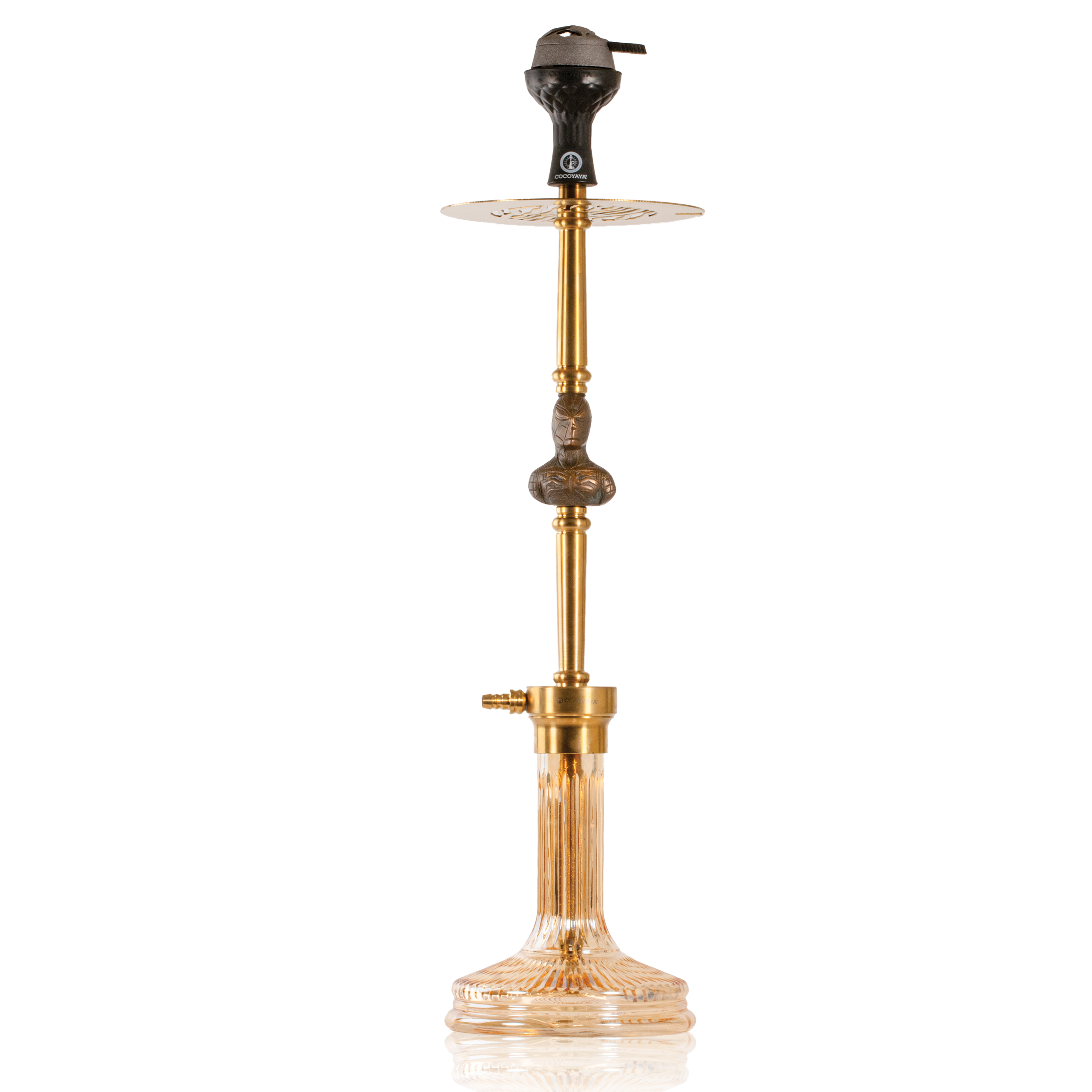 COCOYAYA Jungle Series Spiderman Hookah - Golden Stem & Gold Base