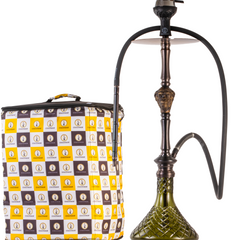 COCOYAYA Jungle Series Wild Jo Hookah - Bronze (Green Base)
