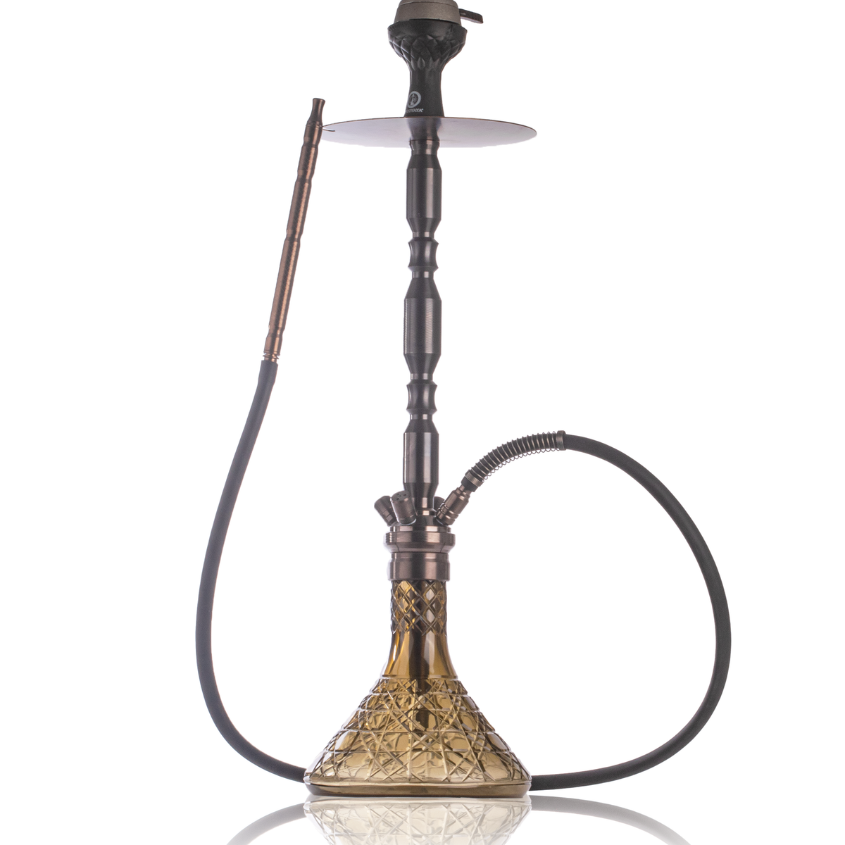 COCOYAYA King Series Brando Hookah - Black Stem & Light Green Base