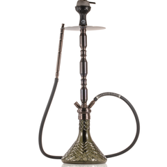 COCOYAYA King Series Brando Hookah - Bronze Stem & Grey Base