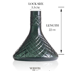 COCOYAYA King Series Hookah - Glass Base Only (Green)