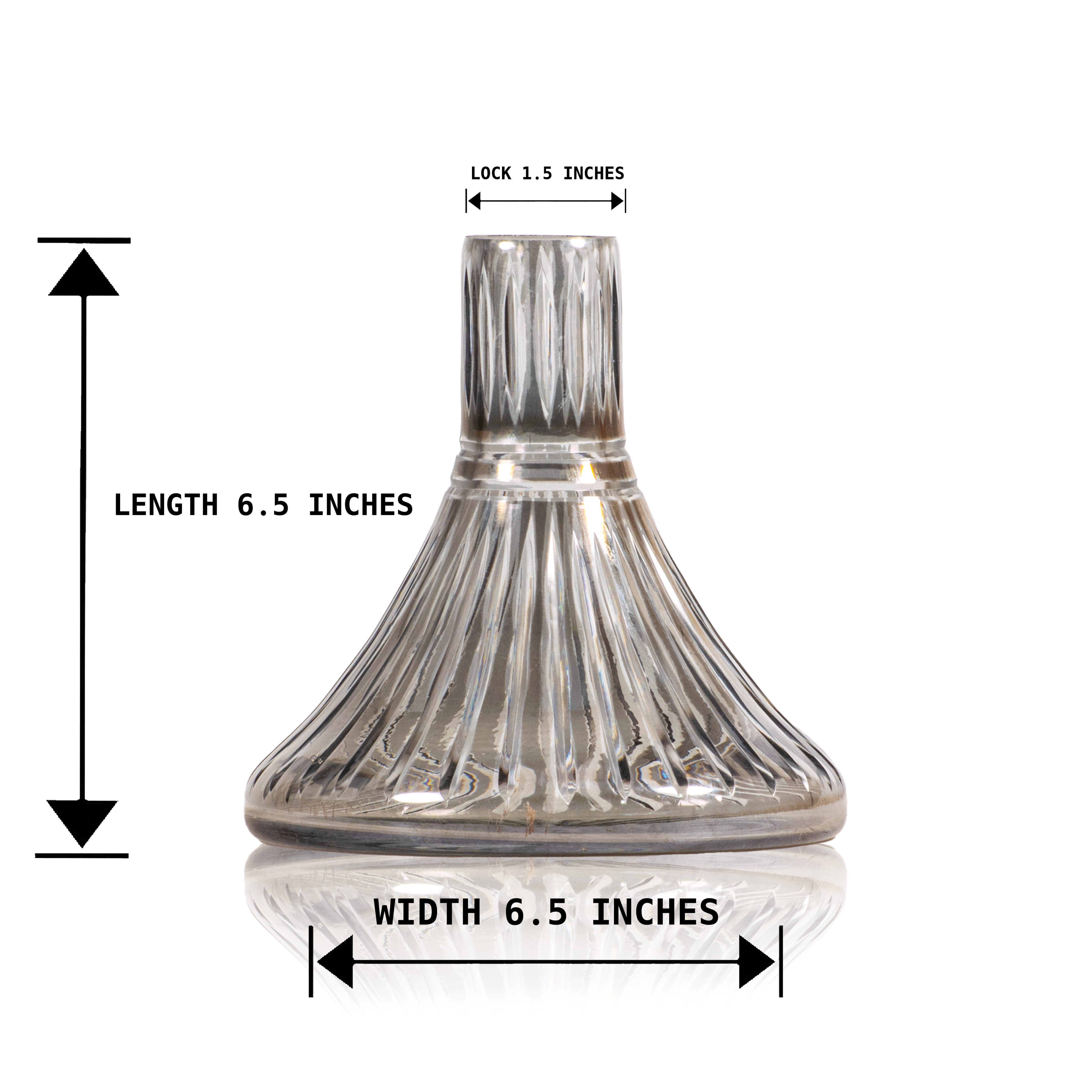 COCOYAYA Lala Hookah Glass Replacement Base Only (Without Lock)
