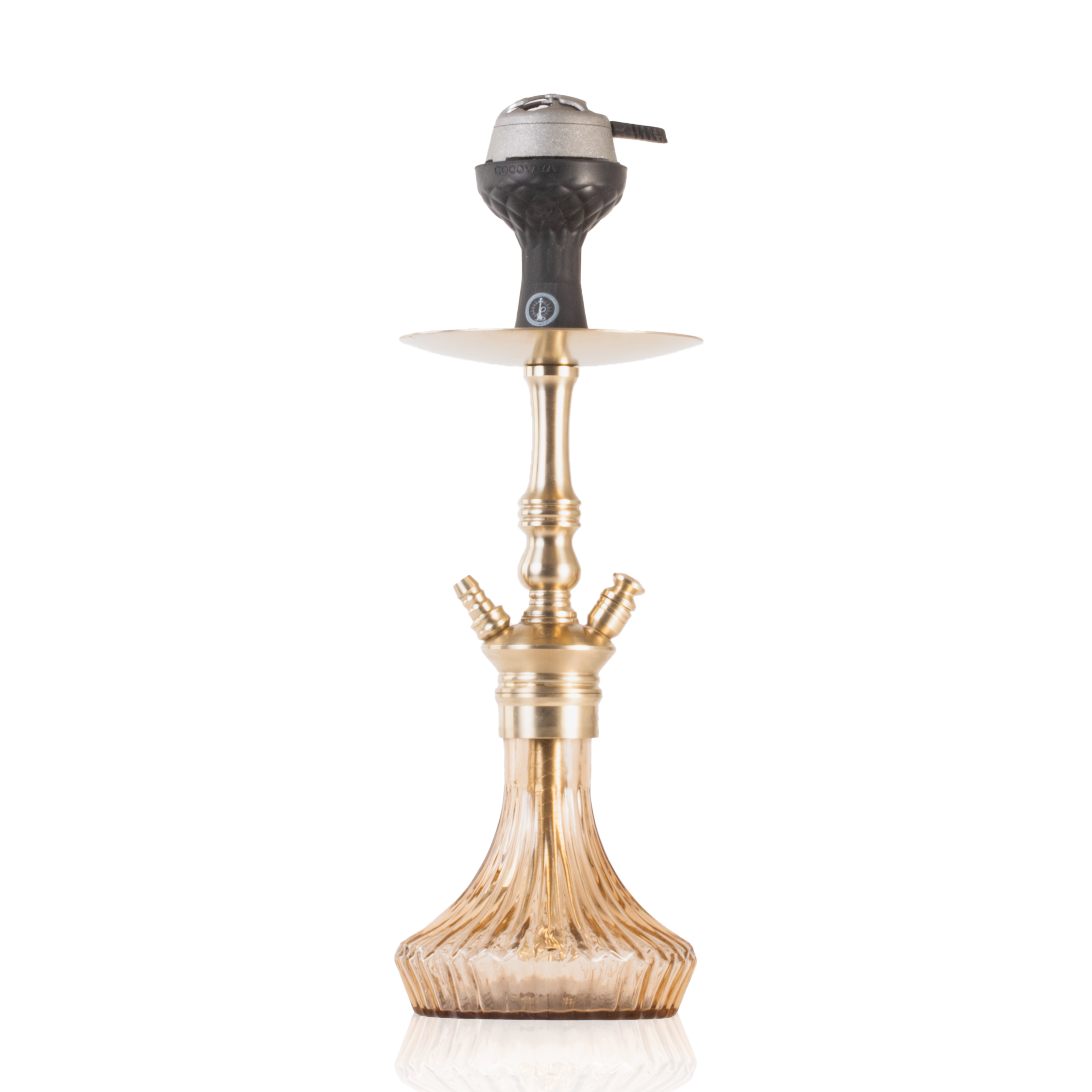 COCOYAYA Madrid Hookah with Bag - Gold Stem & Gold Base