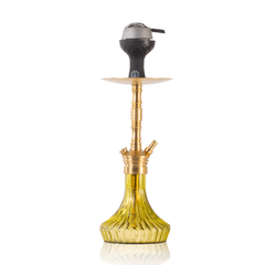 COCOYAYA Milan Hookah with Bag - Gold Stem & Golden Base