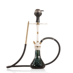 COCOYAYA Mirza Hookah with Bag - Gold Stem & Aqua Base