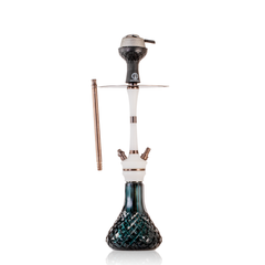 COCOYAYA Mirza Hookah with Bag - Bronze Stem & Emerald Green Base