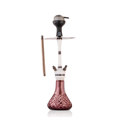 COCOYAYA Mirza Hookah with Bag - Bronze Stem & Purple Base