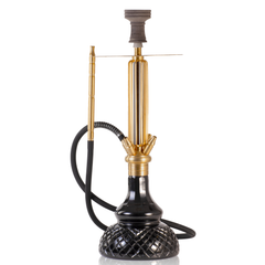COCOYAYA Monaco Hookah - Gold Stem & Black Base