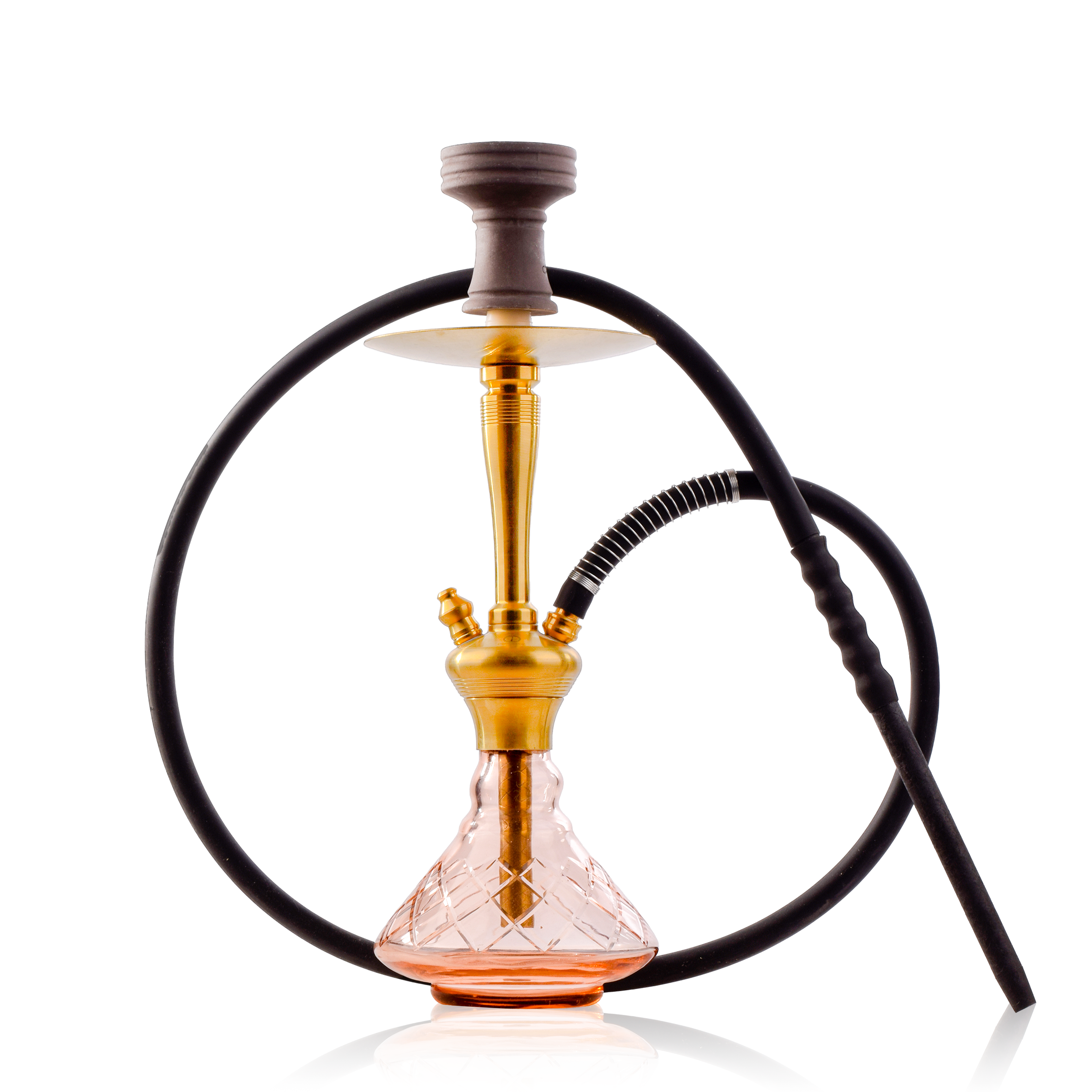 COCOYAYA Pablo Hookah - Gold Stem & Pink Base