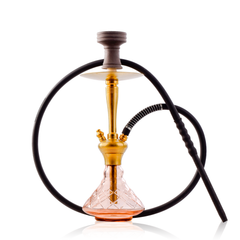 COCOYAYA Pablo Hookah - Gold Stem & Pink Base