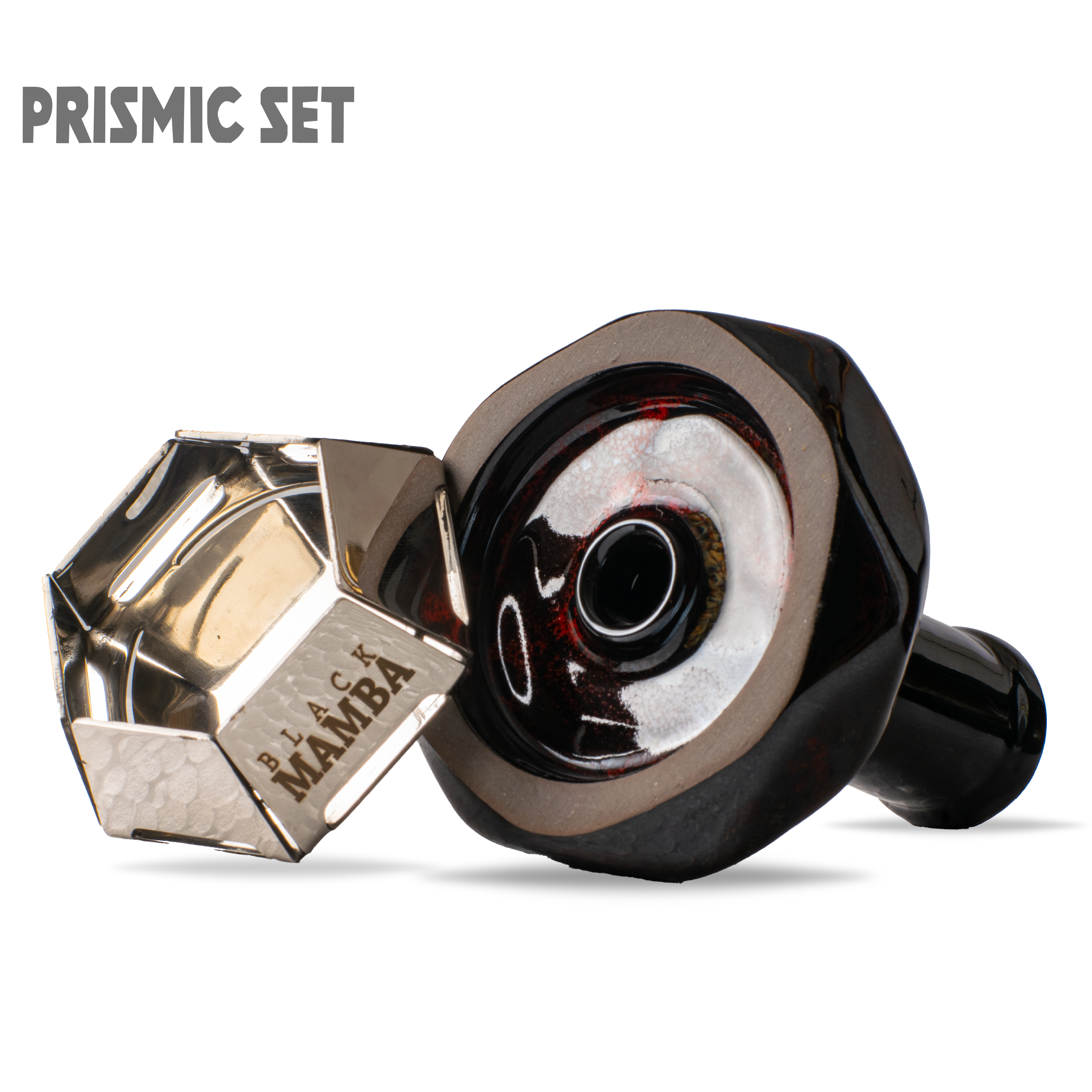 Prismic Ceramic Hookah Chillum with Heat Management Device (HMD)
