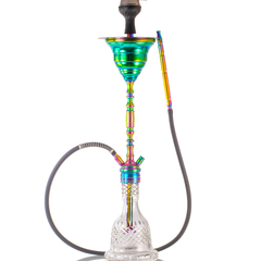 COCOYAYA Gamaliya Hani Hookah - Rainbow Stem & Transparent Base