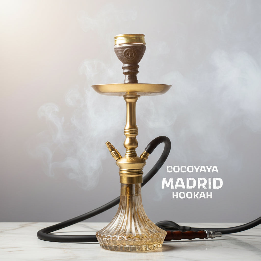 COCOYAYA Madrid Hookah - Golden (Gold Base)