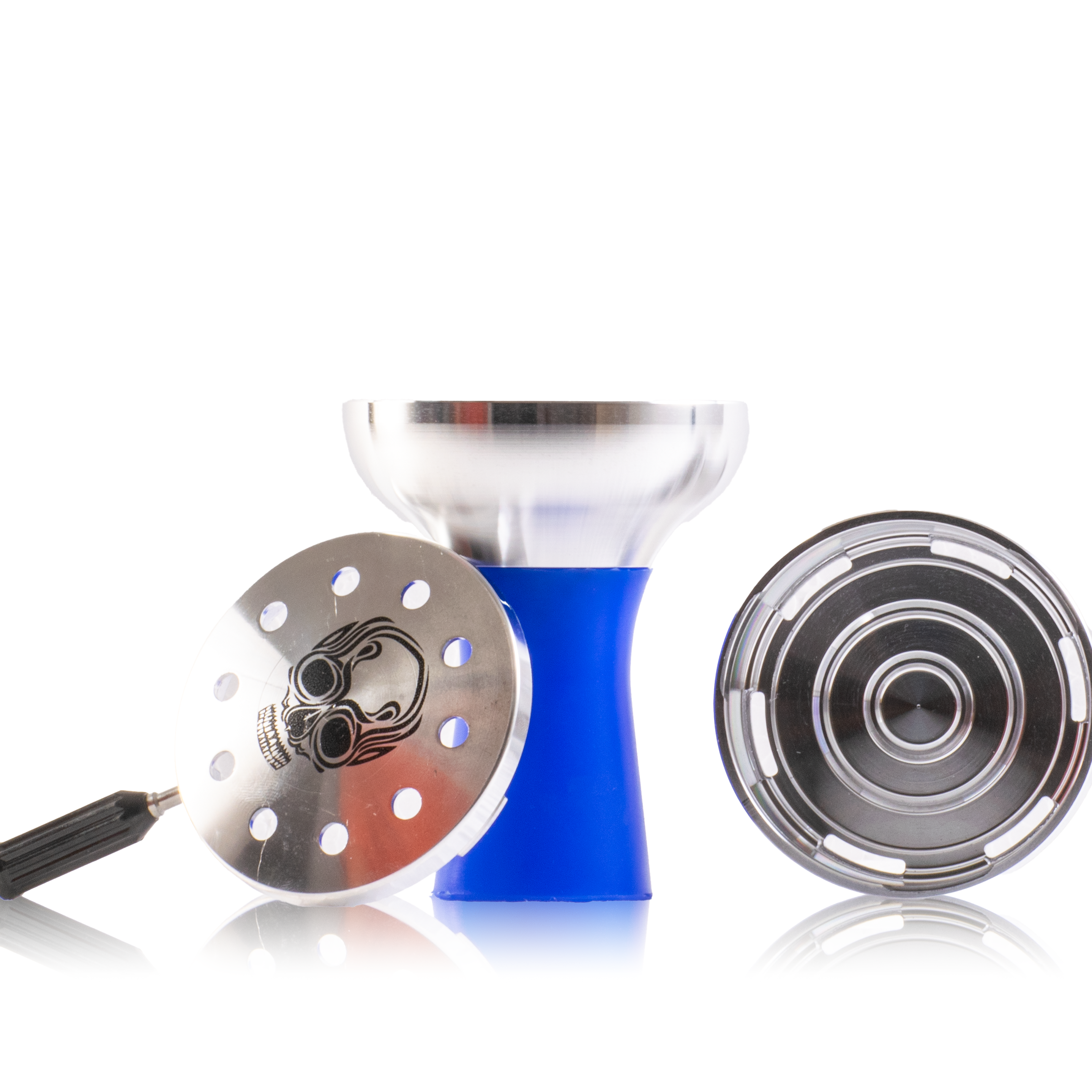 SB Chillum with Dot Design HMD for Hookah - Blue