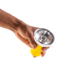 SB Chillum with Dot Design HMD for Hookah - Yellow
